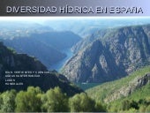 Hidrografía en España